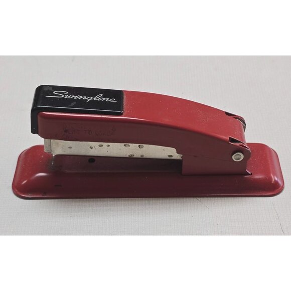 Vintage Red Swingline Stapler Long Island City New York USA - Picture 1 of 12